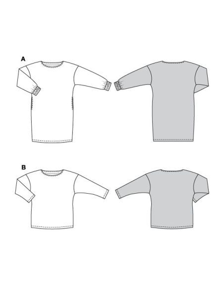 Patron Burda 5796 - Robes et pulls