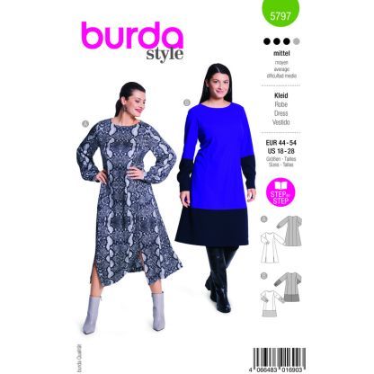 Patron Burda 5797 - Sweat et t-shirt long