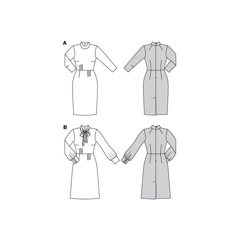 Patron Burda 5798 - Robe vintage