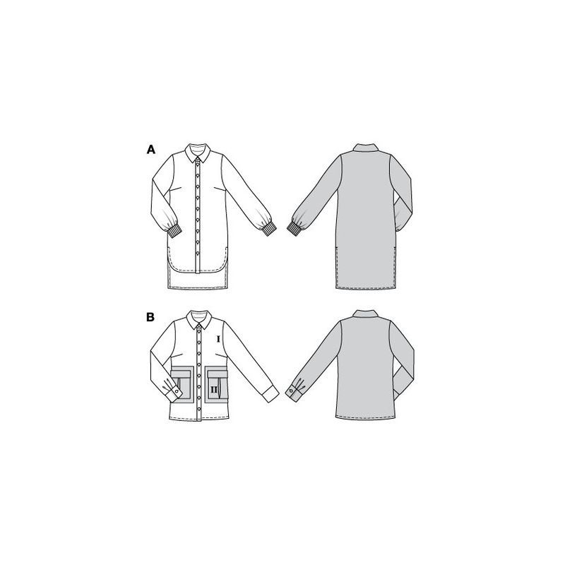 Patron Burda 5800 - Chemisier romantique