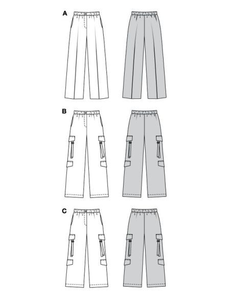 Patron Burda 5801 - Pantalon chic