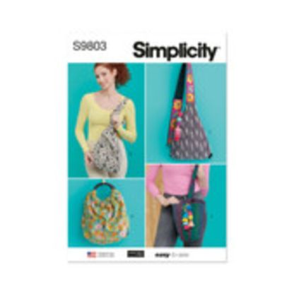 Patron Simplicity 9803.OS - Sacs en 4 styles