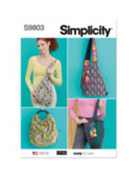 Patron Simplicity 9803.OS - Sacs en 4 styles