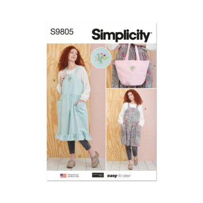 Patron Simplicity 9805.A - Tabliers et sac fourre-tout