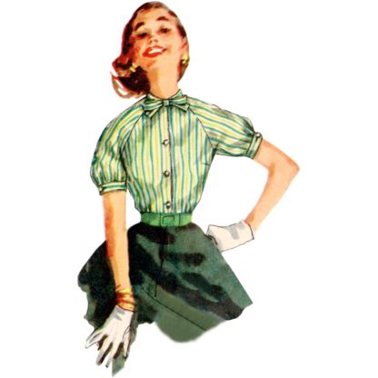 Patron Simplicity 9818.H5 - Blouses vintage des années 1950 2