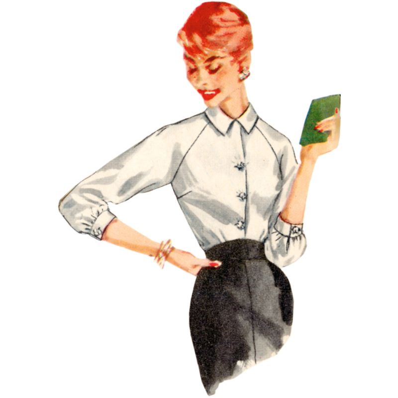 Patron Simplicity 9818.H5 - Blouses vintage des années 1950