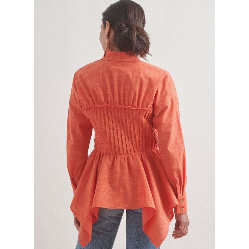 Patron Simplicity 9821.H5 (34-42) - Blouse pour femmes avec variations de col, manches et ourlet