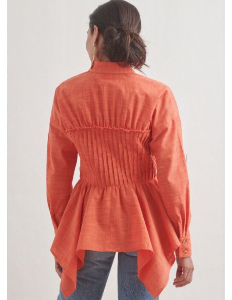 Patron Simplicity 9821.H5 (34-42) - Blouse pour femmes avec variations de col, manches et ourlet