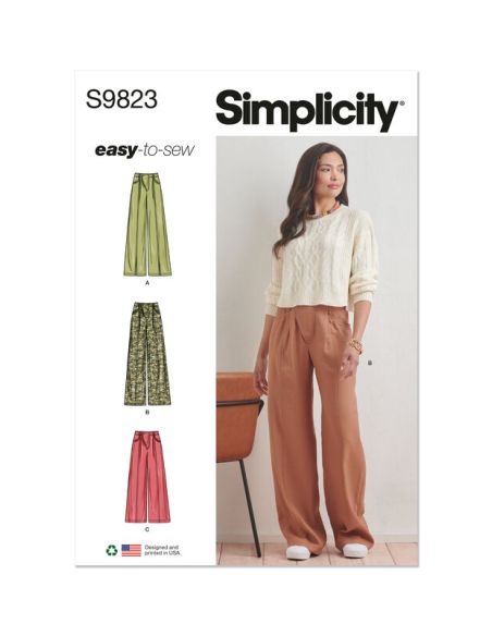 Patron Simplicity 9823.H5 (34-42) - Pantalon pour femmes