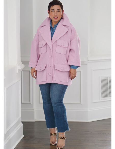 Patron Simplicity 9824.A - Manteau en deux longueurs par Mimi G Style