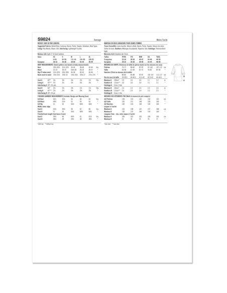 Patron Simplicity 9824.A - Manteau en deux longueurs par Mimi G Style