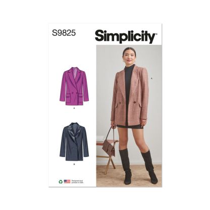 Patron Simplicity 9825.K5 (36-44) - Veste pour femmes