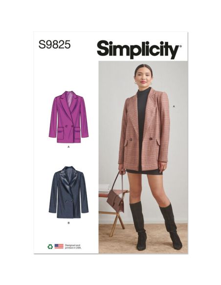Patron Simplicity 9825.K5 (36-44) - Veste pour femmes