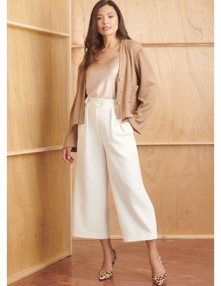 Patron Simplicity 9826.D5 (32-40) - Pantalon en deux longueurs, caraco et cardigan