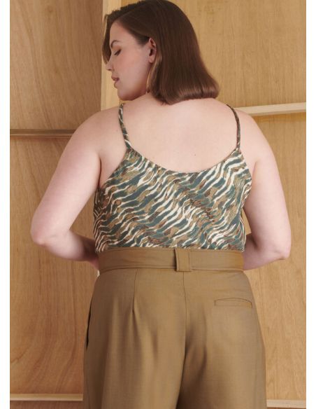 Patron Simplicity 9827.W2 (48-56) - Pantalon en deux longueurs, caraco et cardigan