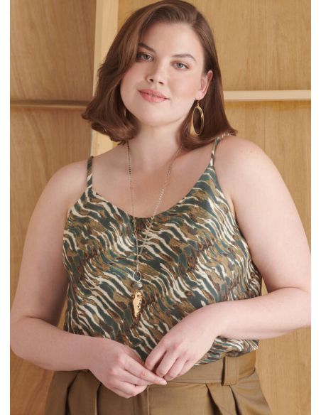 Patron Simplicity 9827.W2 (48-56) - Pantalon en deux longueurs, caraco et cardigan