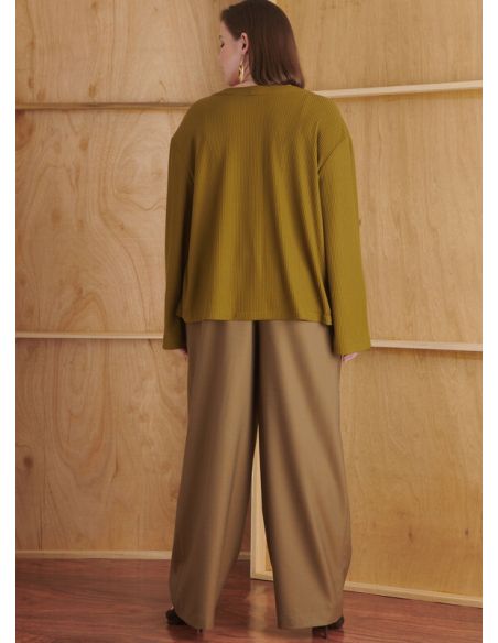 Patron Simplicity 9827.W2 (48-56) - Pantalon en deux longueurs, caraco et cardigan