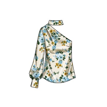 Patron Simplicity 9851.M1 (38-46) - Hauts pour femmes avec variations de manches 2