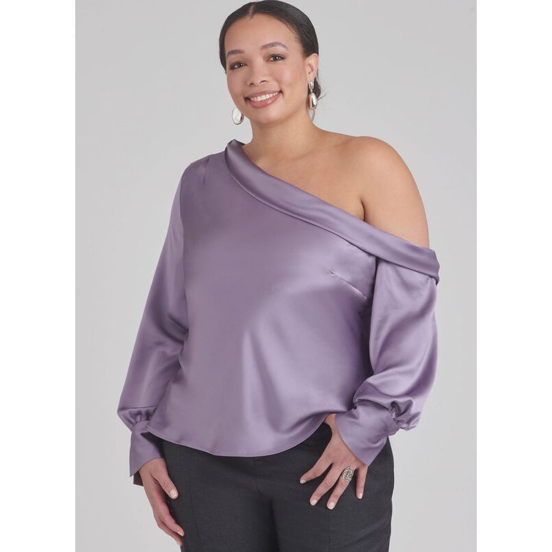 Patron Simplicity 9851.M1 (38-46) - Hauts pour femmes avec variations de manches