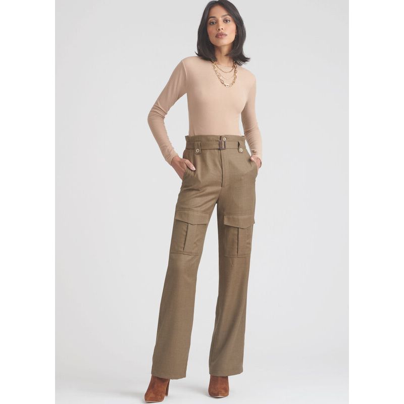 Patron Simplicity 9852.K5 (36-44) - Pantalon cargo pour femmes avec ceinture