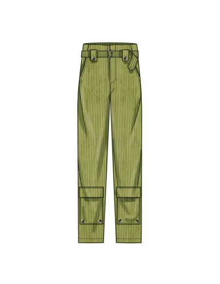 Patron Simplicity 9852.K5 (36-44) - Pantalon cargo pour femmes avec ceinture