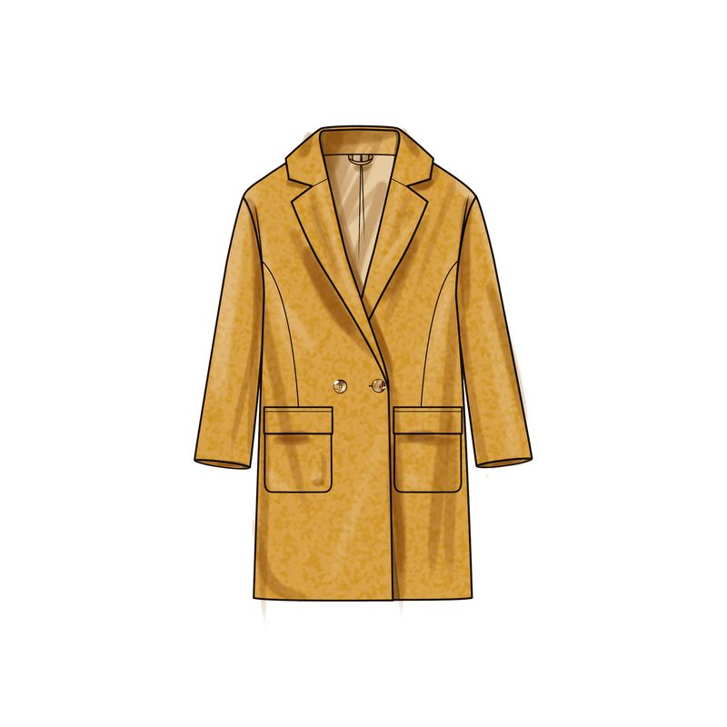 Patron Simplicity 9854.K5 (36-44) - Manteau doublé pour femmes