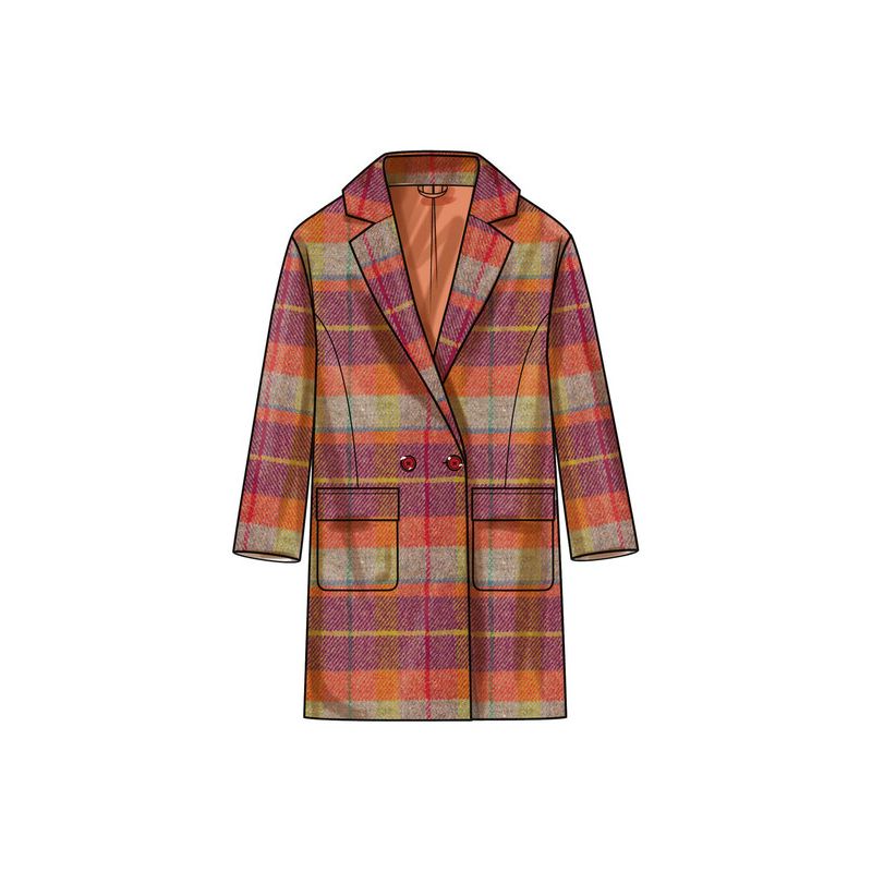 Patron Simplicity 9854.K5 (36-44) - Manteau doublé pour femmes