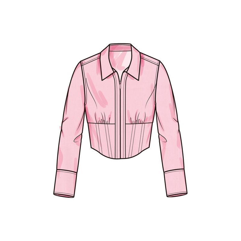 Patron Simplicity 9855.M1 (38-46) - Haut corseté et pantalon ajusté pour femmes