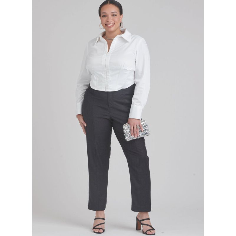 Patron Simplicity 9855.M1 (38-46) - Haut corseté et pantalon ajusté pour femmes