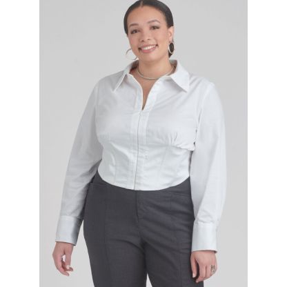 Patron Simplicity 9855.M1 (38-46) - Haut corseté et pantalon ajusté pour femmes 2