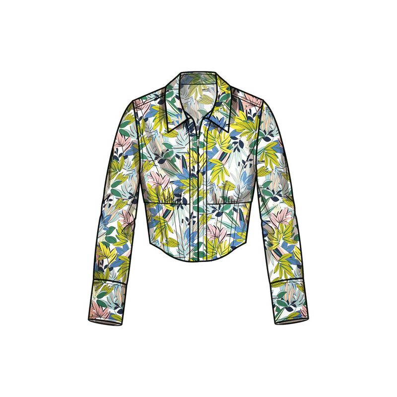 Patron Simplicity 9855.M1 (38-46) - Haut corseté et pantalon ajusté pour femmes