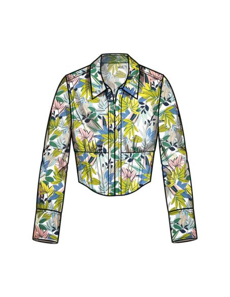 Patron Simplicity 9855.M1 (38-46) - Haut corseté et pantalon ajusté pour femmes