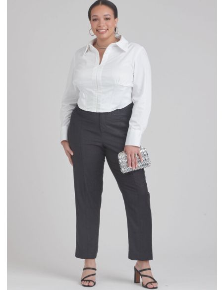 Patron Simplicity 9855.M1 (38-46) - Haut corseté et pantalon ajusté pour femmes