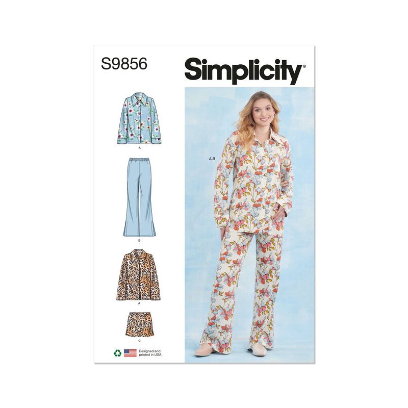 Patron Simplicity 9856.A - Pyjama pour femmes