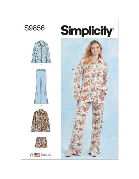 Patron Simplicity 9856.A - Pyjama pour femmes