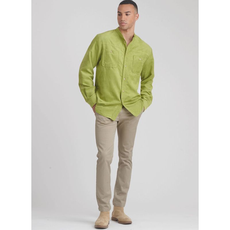 Patron Simplicity 9858.A - Chemises unisexes