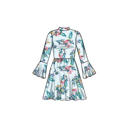 Patron Simplicity 9862.HH (3-6) - Robes en maille pour enfants et filles 2