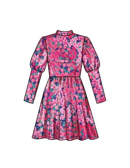 Patron Simplicity 9862.HH (3-6) - Robes en maille pour enfants et filles