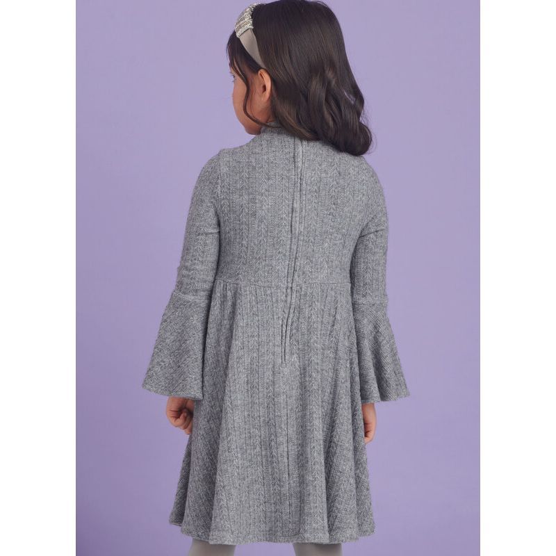 Patron Simplicity 9862.HH (3-6) - Robes en maille pour enfants et filles