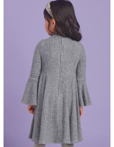 Patron Simplicity 9862.HH (3-6) - Robes en maille pour enfants et filles