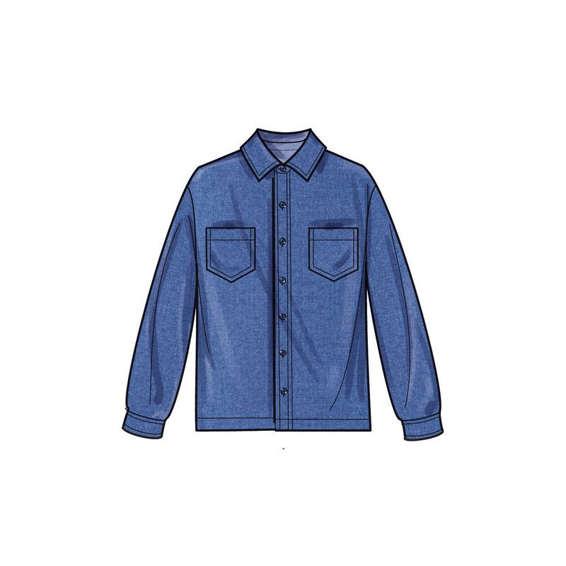 Patron Simplicity 9864.A - Chemise et pantalon cargo pour filles et garçons