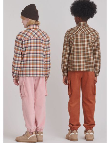Patron Simplicity 9864.A - Chemise et pantalon cargo pour filles et garçons