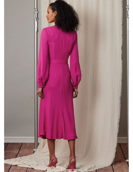 Patron Vogue 2043 H5 (34-42) - Robe drapée avec ceinture