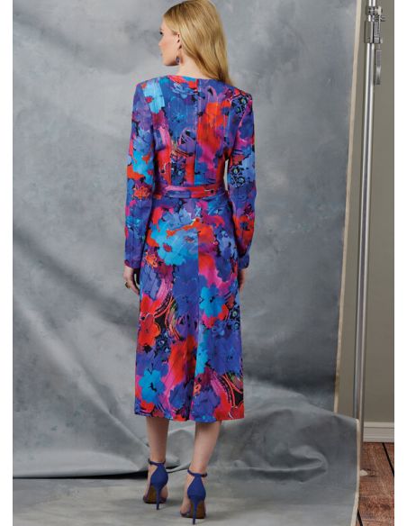 Patron Vogue 2043 H5 (34-42) - Robe drapée avec ceinture