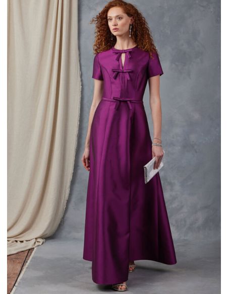 Patron Vogue 2044 B5 (36-44) - Robe Fit-and-Flare avec Variations de Manches