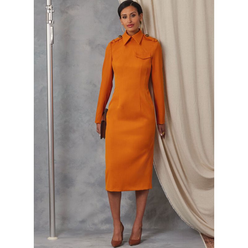 Patron Vogue 2045 B5 (36-44) - Robe Fourreau avec Variations de Manches