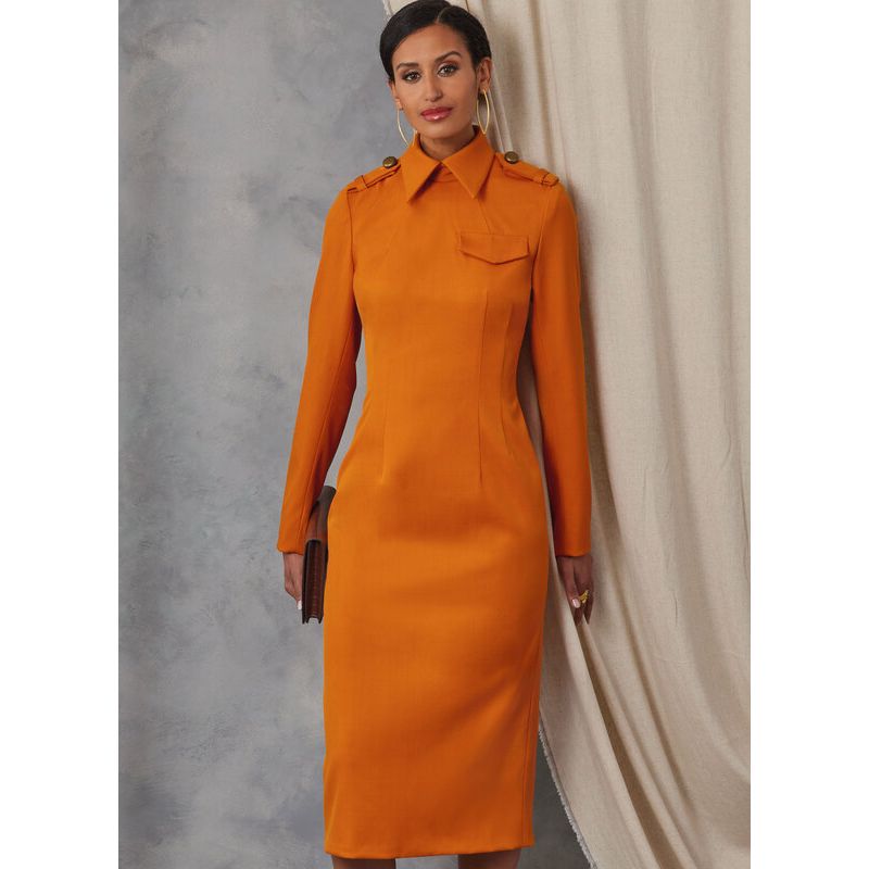 Patron Vogue 2045 B5 (36-44) - Robe Fourreau avec Variations de Manches