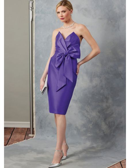 Patron Vogue 2047 B5 (36-44) - Robe de soirée avec bustier drapé