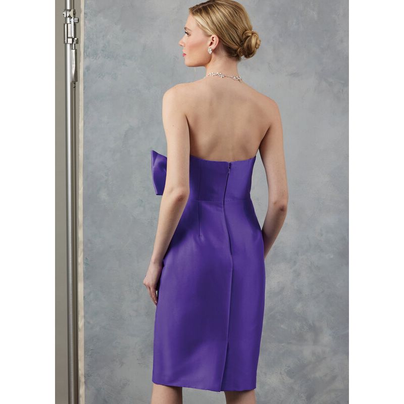 Patron Vogue 2047 B5 (36-44) - Robe de soirée avec bustier drapé