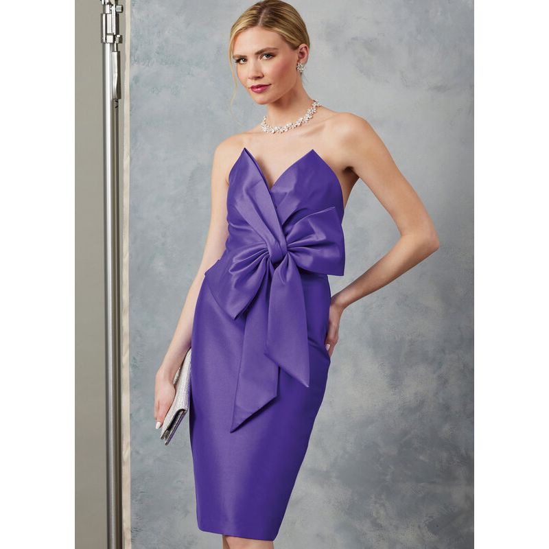 Patron Vogue 2047 B5 (36-44) - Robe de soirée avec bustier drapé